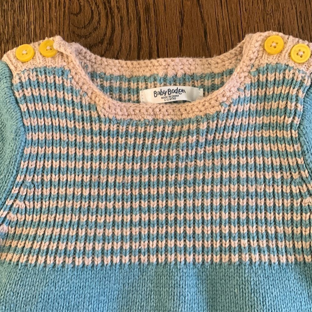 Baby Boden Stripey' Knit Dress size 6-12 months - Picture 4 of 4